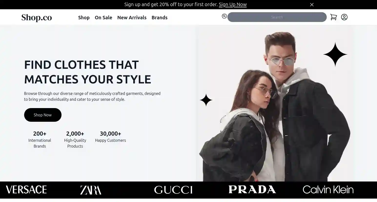 Shopping Page Screenshot - HTML & Tailwind CSS